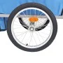 Gray and blue bicycle trailer 30 kg by vidaXL, Bicycle trailers - Ref: Foro24-91372, Price: 183,71 €, Discount: %