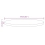 Tischoberfläche aus massivem weißem Kiefernholz Ø60x2,5 cm von , Tischplatten - Ref: Foro24-813654, Preis: 45,98 €, Rabatt: %