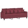 Sofa set with cushions 2 pieces red fabric by , Sofas - Ref: Foro24-3201670, Price: 441,53 €, Discount: %