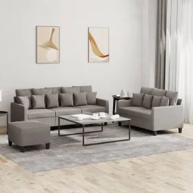 Sofa set with cushions 3 pieces taupe gray fabric by , Sofas - Ref: Foro24-3201679, Price: 533,54 €, Discount: %