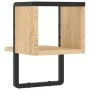 Wall shelf with Sonoma oak bar 20x25x30 cm by , Shelves and shelves - Ref: Foro24-836274, Price: 12,55 €, Discount: %