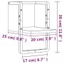 Wall shelf with Sonoma oak bar 20x25x30 cm by , Shelves and shelves - Ref: Foro24-836274, Price: 12,55 €, Discount: %