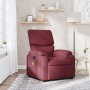 Red wine fabric reclining massage chair by , Armchairs - Ref: Foro24-373425, Price: 212,19 €, Discount: %