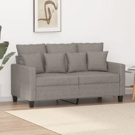 2-seater sofa in taupe gray fabric 120 cm by , Sofas - Ref: Foro24-359266, Price: 231,59 €, Discount: %