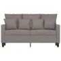 2-seater sofa in taupe gray fabric 120 cm by , Sofas - Ref: Foro24-359266, Price: 231,59 €, Discount: %