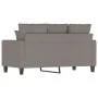2-seater sofa in taupe gray fabric 120 cm by , Sofas - Ref: Foro24-359266, Price: 231,59 €, Discount: %