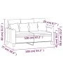 2-seater sofa in taupe gray fabric 120 cm by , Sofas - Ref: Foro24-359266, Price: 231,59 €, Discount: %