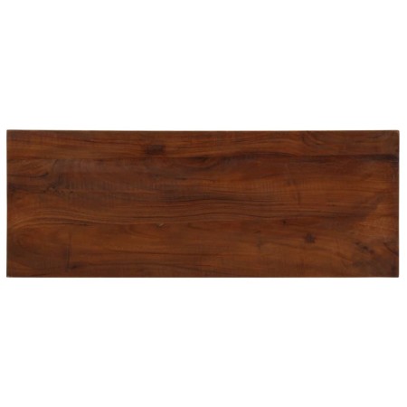 Tablero mesa rectangular madera maciza reciclada 80x40x2,5 cm