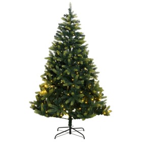 Árbol de Navidad artificial con bisagras 300 LEDs 180 cm