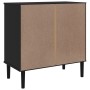 SENJA sideboard rattan look black pine wood 80x40x80 cm by , Sideboards - Ref: Foro24-358021, Price: 94,53 €, Discount: %