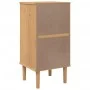 SENJA bedside table rattan look brown pine wood 40x35x80 cm by , Nightstands - Ref: Foro24-358016, Price: 61,52 €, Discount: %