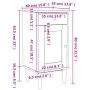 Mesita noche SENJA aspecto ratán madera pino marrón 40x35x80 cm de , Mesitas de noche - Ref: Foro24-358016, Precio: 61,52 €, ...