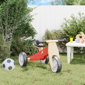 Bicicleta de equilibrio para niños 2 en 1 roja