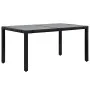 7-Piece Black Synthetic Rattan Outdoor Dining Set by , Garden sets - Ref: Foro24-44087, Price: 928,88 €, Discount: %