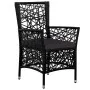 7-Piece Black Synthetic Rattan Outdoor Dining Set by , Garden sets - Ref: Foro24-44087, Price: 928,88 €, Discount: %