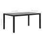7-teiliges Outdoor-Esszimmerset aus synthetischem Rattan, schwarz von , Gartensets - Ref: Foro24-44087, Preis: 733,56 €, Raba...