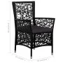7-Piece Black Synthetic Rattan Outdoor Dining Set by , Garden sets - Ref: Foro24-44087, Price: 928,88 €, Discount: %