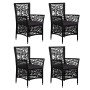 5-teiliges Garten-Ess-Set aus schwarzem synthetischem Rattan von , Gartensets - Ref: Foro24-44088, Preis: 738,41 €, Rabatt: %