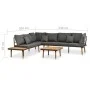 Muebles de jardín 4 piezas con cojines madera maciza acacia de , Conjuntos de jardín - Ref: Foro24-46465, Precio: 749,46 €, D...
