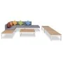 Set de muebles de jardín 5 piezas y cojines aluminio y WPC de vidaXL, Conjuntos de jardín - Ref: Foro24-42870, Precio: 908,94...