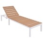 5-piece garden furniture set with aluminum and WPC cushions by vidaXL, Garden sets - Ref: Foro24-42870, Price: 923,65 €, Disc...
