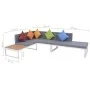 Set de muebles de jardín 5 piezas y cojines aluminio y WPC de vidaXL, Conjuntos de jardín - Ref: Foro24-42870, Precio: 908,94...