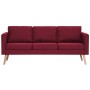 2-piece sofa set wine red fabric by , Sofas - Ref: Foro24-276857, Price: 772,67 €, Discount: %