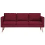 2-piece sofa set wine red fabric by , Sofas - Ref: Foro24-276857, Price: 759,77 €, Discount: %