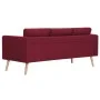 2-piece sofa set wine red fabric by , Sofas - Ref: Foro24-276857, Price: 759,77 €, Discount: %