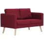 2-piece sofa set wine red fabric by , Sofas - Ref: Foro24-276857, Price: 759,77 €, Discount: %