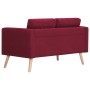 2-piece sofa set wine red fabric by , Sofas - Ref: Foro24-276857, Price: 772,67 €, Discount: %