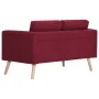 2-piece sofa set wine red fabric by , Sofas - Ref: Foro24-276857, Price: 759,77 €, Discount: %
