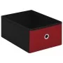 Red synthetic linen folding storage bench 76x38x38 cm by , Benches for halls and storage - Ref: Foro24-338816, Price: 63,67 €...