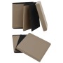 Klappbare Aufbewahrungshocker 2 Stück Cappuccino PVC von , Klapphocker und Stühle - Ref: Foro24-338790, Preis: 42,11 €, Rabat...