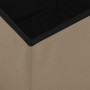 Folding storage stools 2 pcs cappuccino PVC by , Folding stools and chairs - Ref: Foro24-338790, Price: 42,11 €, Discount: %