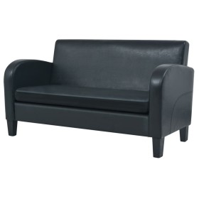 2 seater black artificial leather sofa by , Sofas - Ref: Foro24-245587, Price: 300,93 €, Discount: %