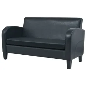 2-Sitzer-Sofa aus schwarzem Kunstleder von , Sofas - Ref: Foro24-245587, Preis: 295,47 €, Rabatt: %