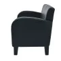 2 seater black artificial leather sofa by , Sofas - Ref: Foro24-245587, Price: 295,47 €, Discount: %