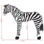 XXL schwarz-weißes stehendes Plüschzebra von vidaXL, Stofftiere - Ref: Foro24-91335, Preis: 117,78 €, Rabatt: %