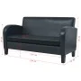 2-Sitzer-Sofa aus schwarzem Kunstleder von , Sofas - Ref: Foro24-245587, Preis: 295,47 €, Rabatt: %