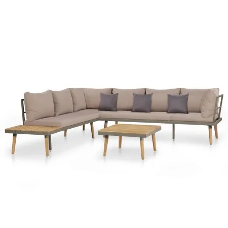 Juego muebles de jardín 4 piezas y cojines madera maciza acacia de , Conjuntos de jardín - Ref: Foro24-44239, Precio: 722,91 ...
