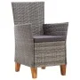 Garden chairs 2 units with gray synthetic rattan cushions by , Garden chairs - Ref: Foro24-46003, Price: 211,71 €, Discount: %