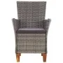 Garden chairs 2 units with gray synthetic rattan cushions by , Garden chairs - Ref: Foro24-46003, Price: 211,71 €, Discount: %