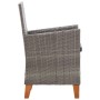 Gartenstühle 2 Einheiten mit grauen synthetischen Rattankissen von , Gartenstühle - Ref: Foro24-46003, Preis: 180,54 €, Rabat...