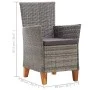 Garden chairs 2 units with gray synthetic rattan cushions by , Garden chairs - Ref: Foro24-46003, Price: 211,71 €, Discount: %