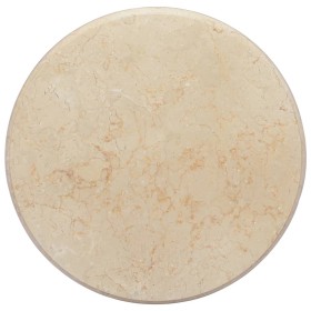 Tablero para mesa mármol color crema Ø50x2,5 cm