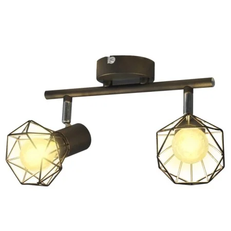 Spotlight with 2 black industrial style LED filament bulbs by , ceiling lights - Ref: Foro24-242266, Price: 28,60 €, Discount: %