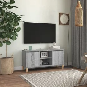 Nachttisch Beine aus Massivholz Sonoma grau 103,5x35x50 cm von , TV-Möbel - Ref: Foro24-813159, Preis: 58,30 €, Rabatt: %