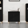 Armario para lavabo madera contrachapada negro 58x33x60 cm de , Tocadores de baño - Ref: Foro24-821253, Precio: 50,07 €, Desc...
