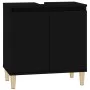 Armario para lavabo madera contrachapada negro 58x33x60 cm de , Tocadores de baño - Ref: Foro24-821253, Precio: 49,33 €, Desc...